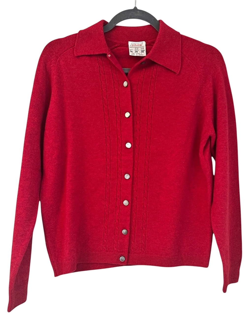 St Michael 100% Lambswool Cardigan